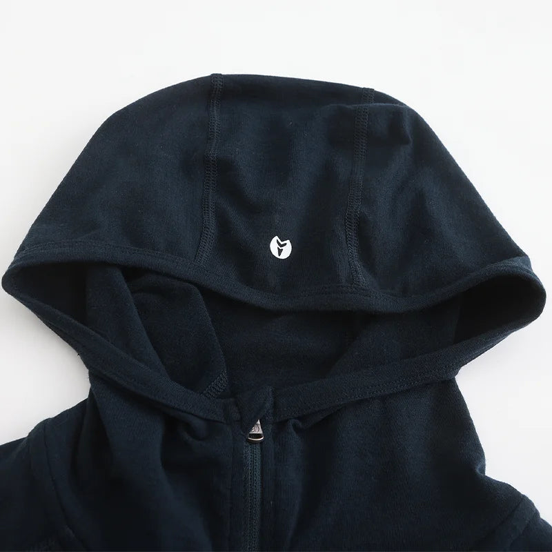 Men's Merino Wool 1/4 Zip Hoodie