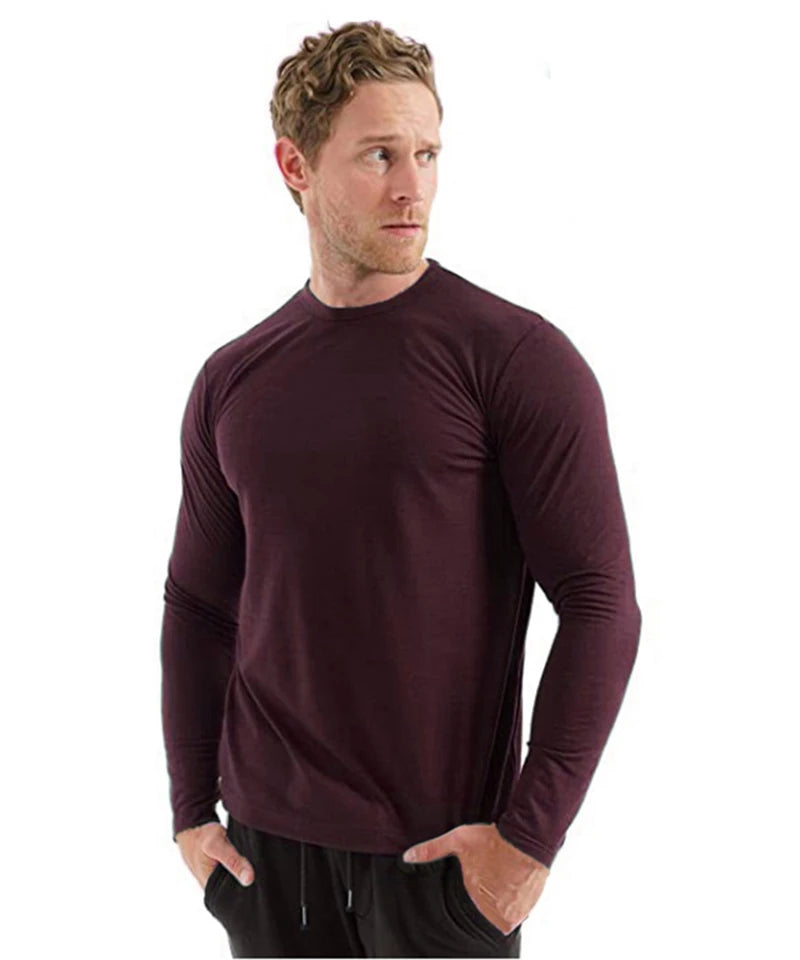 Men's Merino Wool Base Layer Shirt