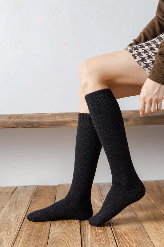 Women's Merino Wool High-Knee Winter Socks