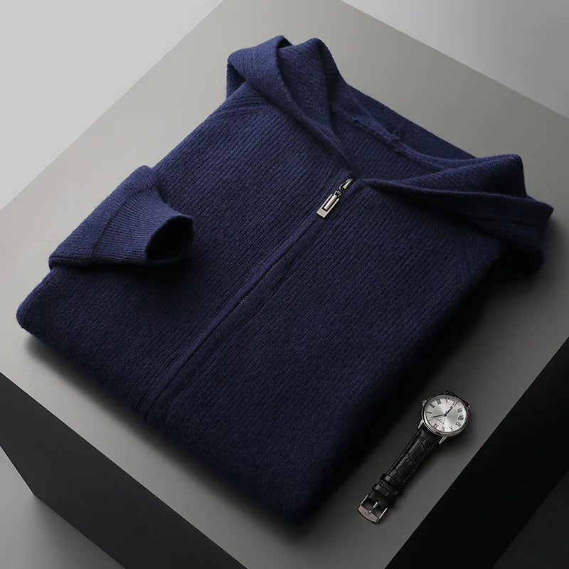 Men's Merino Zipped Cardigan