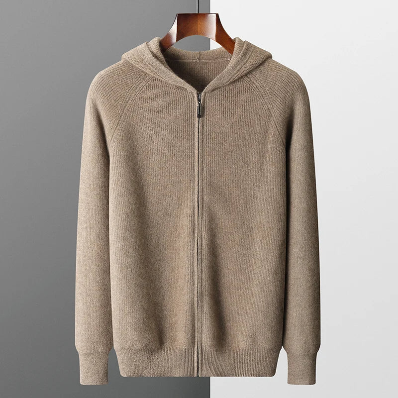 Men's Merino Zipped Cardigan