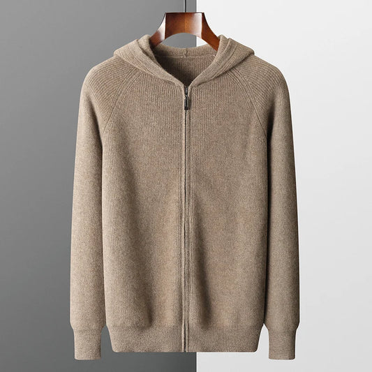 Men's Merino Zipped Cardigan
