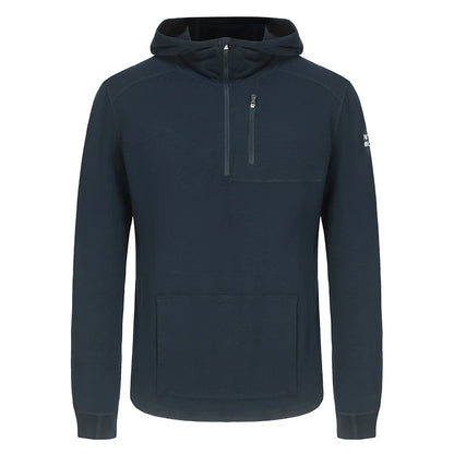 Men's Merino Wool 1/4 Zip Hoodie