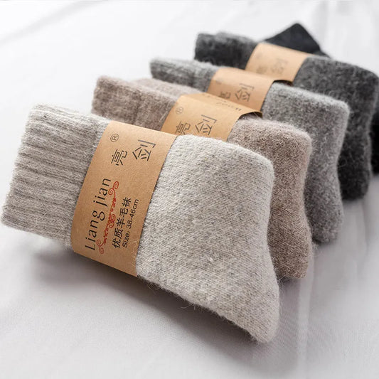 Super Warm Merino Wool Solid Socks