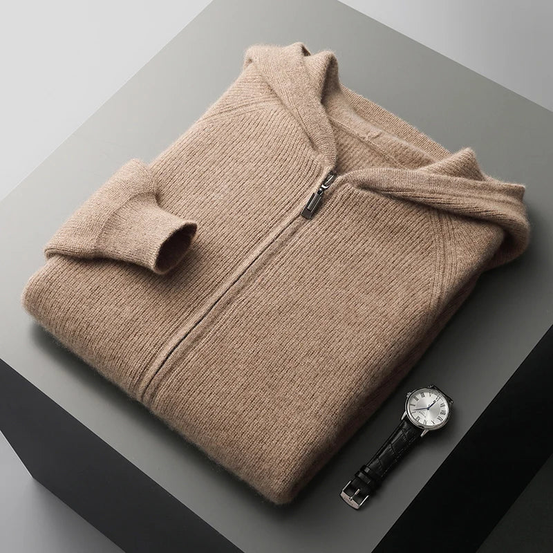 Men's Merino Zipped Cardigan