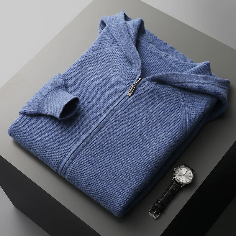 Men's Merino Zipped Cardigan