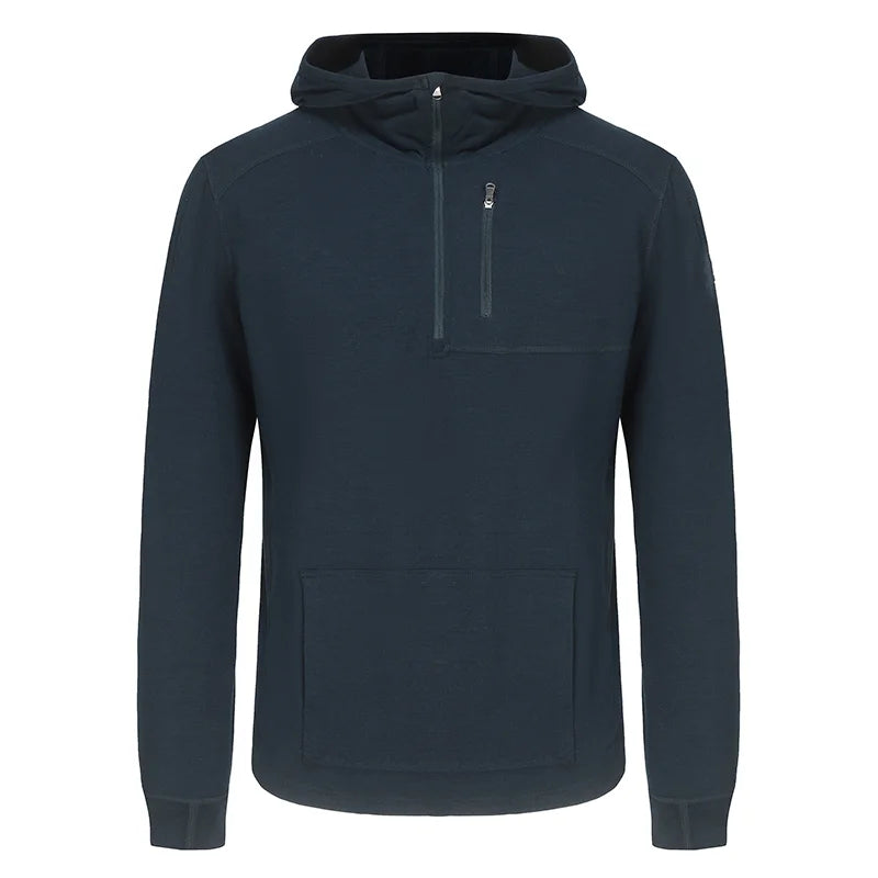 Men's Merino Wool 1/4 Zip Hoodie