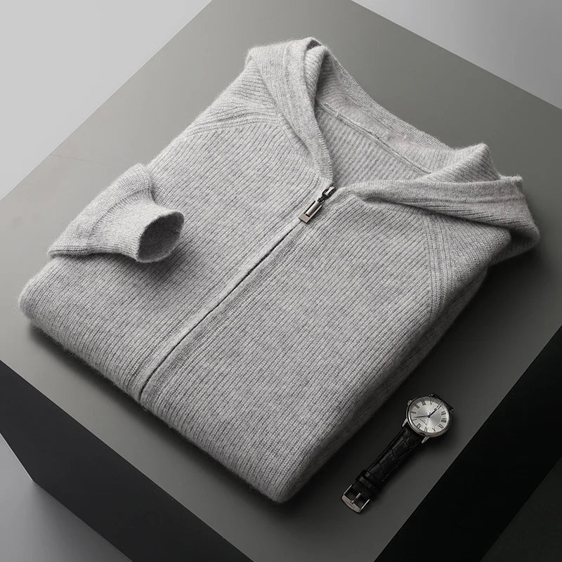 Men's Merino Zipped Cardigan