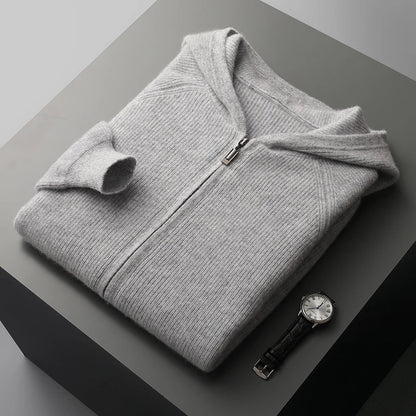 Men's Merino Zipped Cardigan